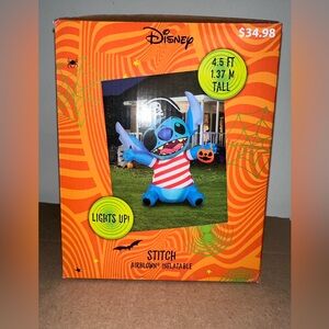 Gemmy Disney Lilo & Stitch Pirate Light Up Halloween Inflatable 4.5' Tall New